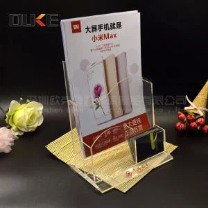 Acrylic Belge Tutacağı İşaret Cephesi ile Broşür Standı