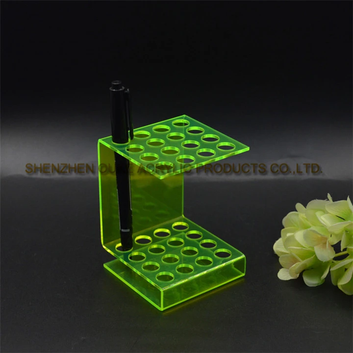 Manufacturer Custom Desktop Clear Pen Display Stand Acrylic Pen Holder