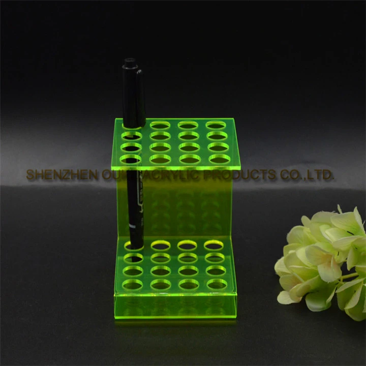 Manufacturer Custom Desktop Clear Pen Display Stand Acrylic Pen Holder