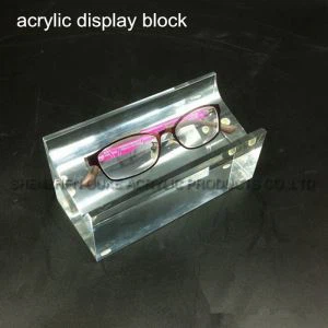 Yüksek Dereceli Berrak Akrilik Bardaklar Dispaly Blok / Açık Katı Akrilik Küp