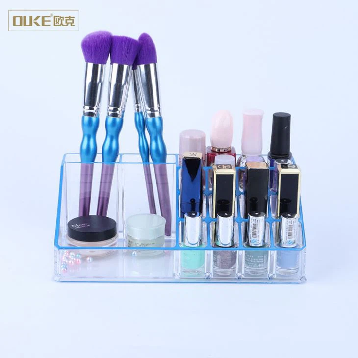 Clear Functional Desk Top Acrylic Makeup Tray Organizer