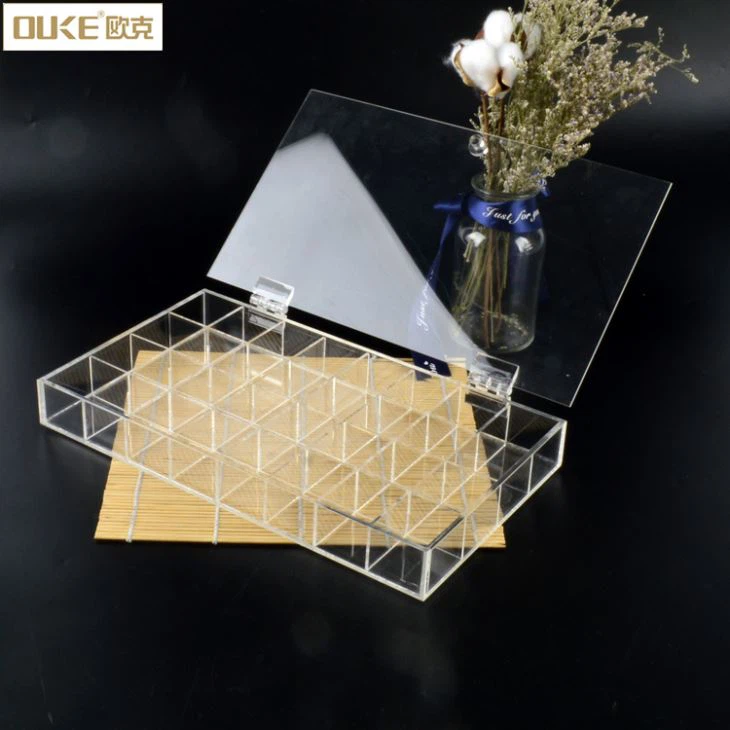 Clear Multiple Compartments Acrylic Jewelry Box