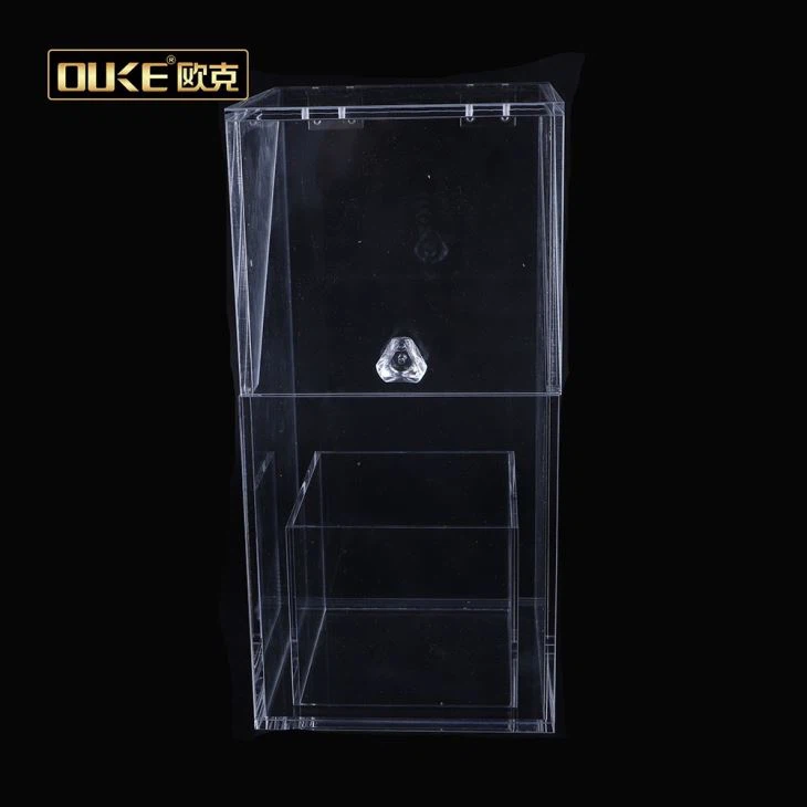 Acrylic Brush Holder With Lid For Organizer